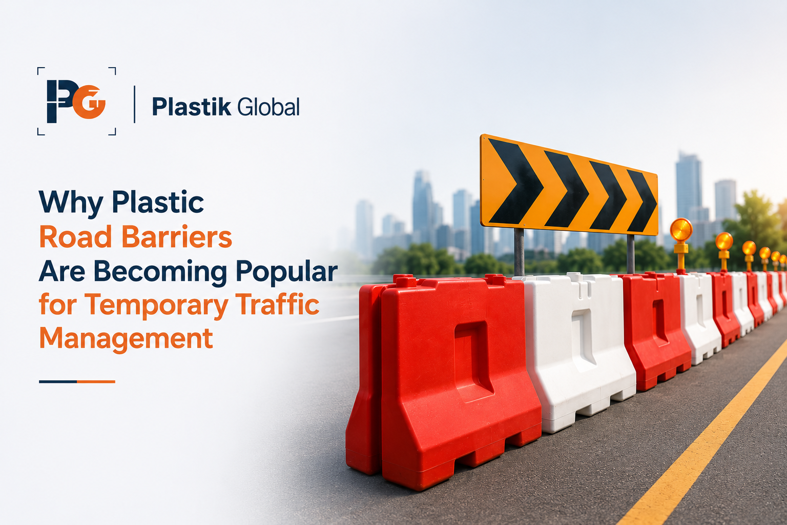 Plastic Road Barriers for Temporary Traffic Management | Plastik Global